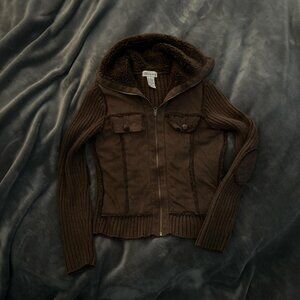 Brown Zip Up Jacket